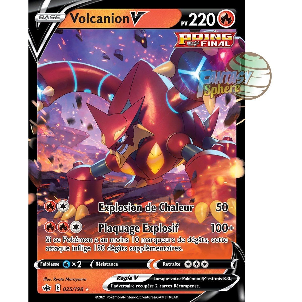 Volcanion V – Ultra Rare 25/198 – Schwert und Schild 6 Reign of Ice