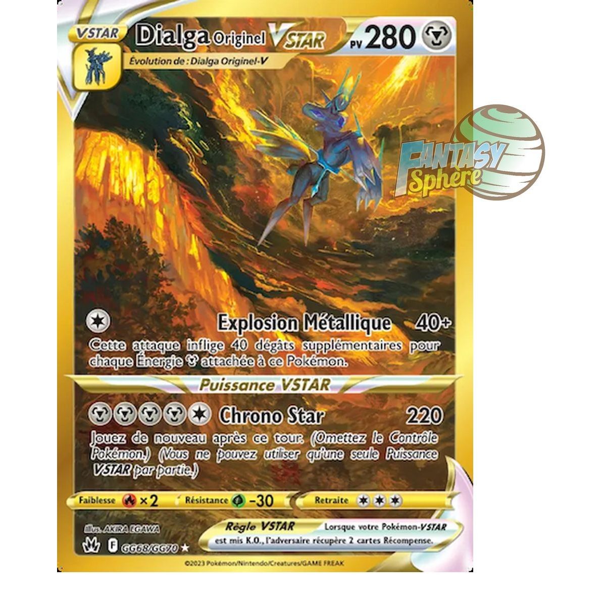 Item Dialga Original VSTAR – Secret Rare GG68/GG70 – Schwert und Schild 12,5 Zenith Supreme