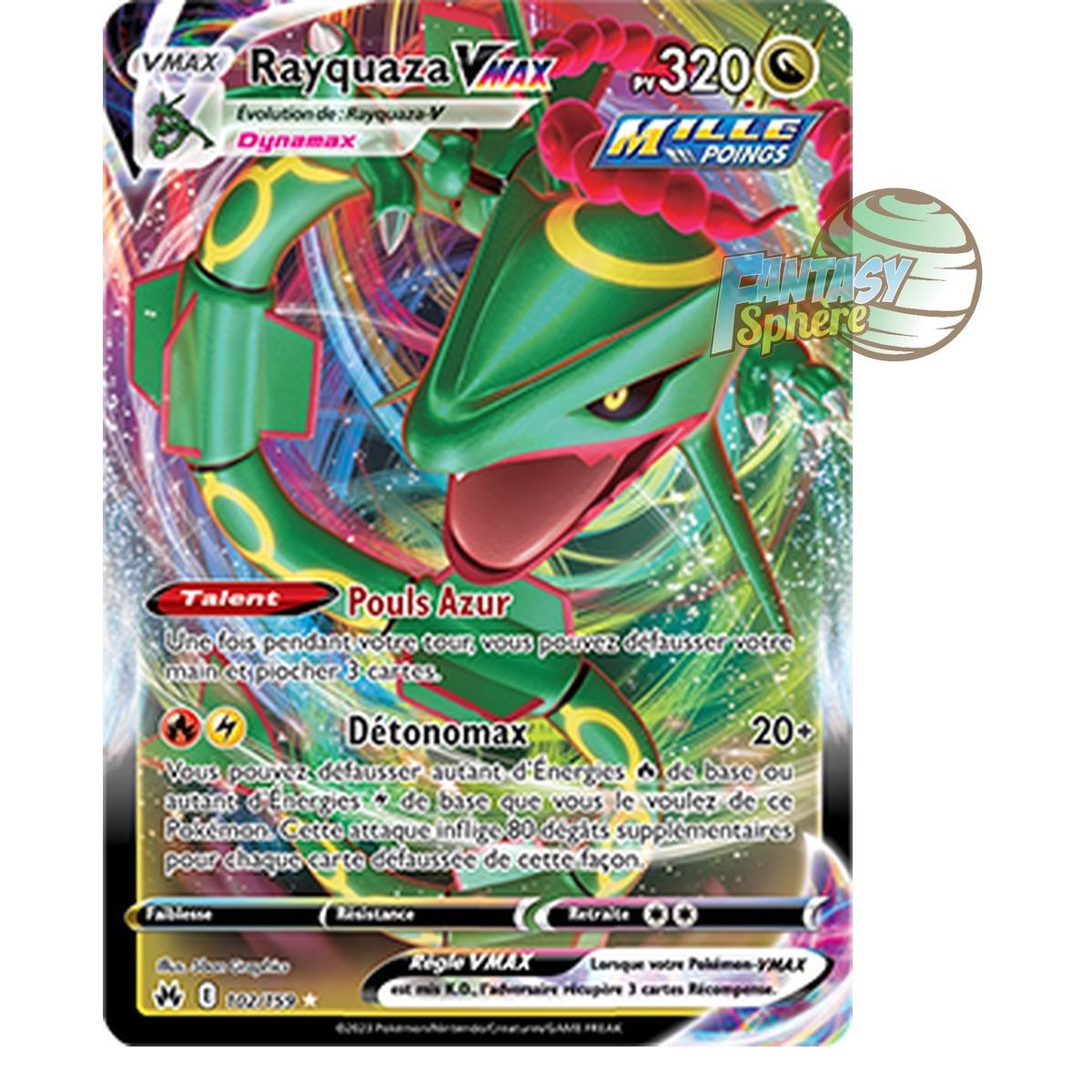 Item Rayquaza VMAX – Full Art Ultra Rare 102/159 – Schwert und Schild 12,5 Zenith Supreme