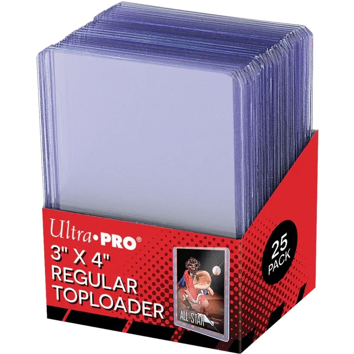 Item 25 starre Kartenhüllen – Top Loader Regular 3" x 4" – Ultra Pro