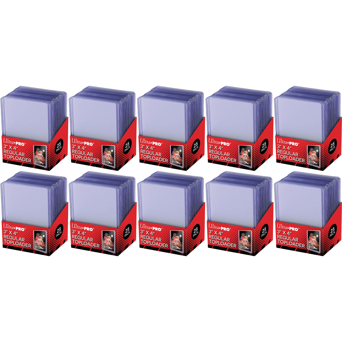 250 starre Kartenhüllen – Top Loader Regular 3" x 4" – Ultra Pro