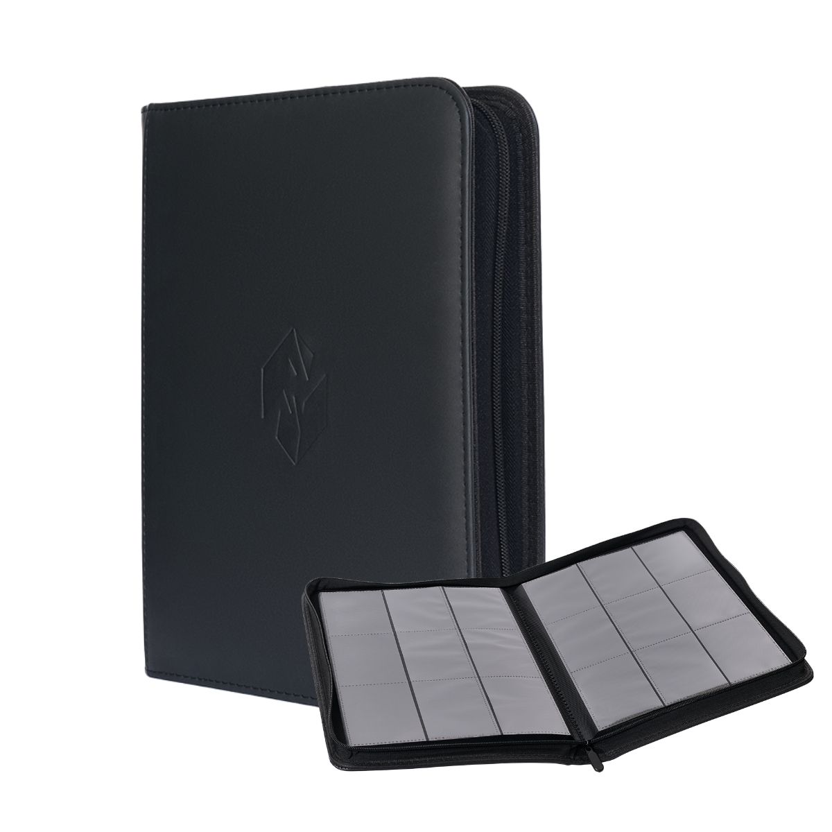 Toploader-Zip-Ordner: Premium Schwarz XL – 288 Fächer – 9 Fächer – Newave Collectibles