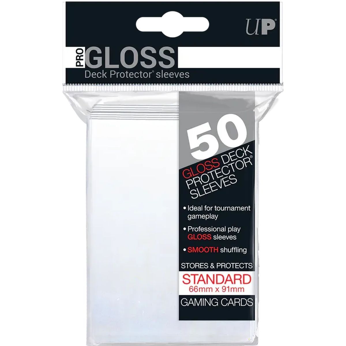 50 Kartenhüllen - Standard - Pro-Gloss: Klar Transparent - Ultra Pro