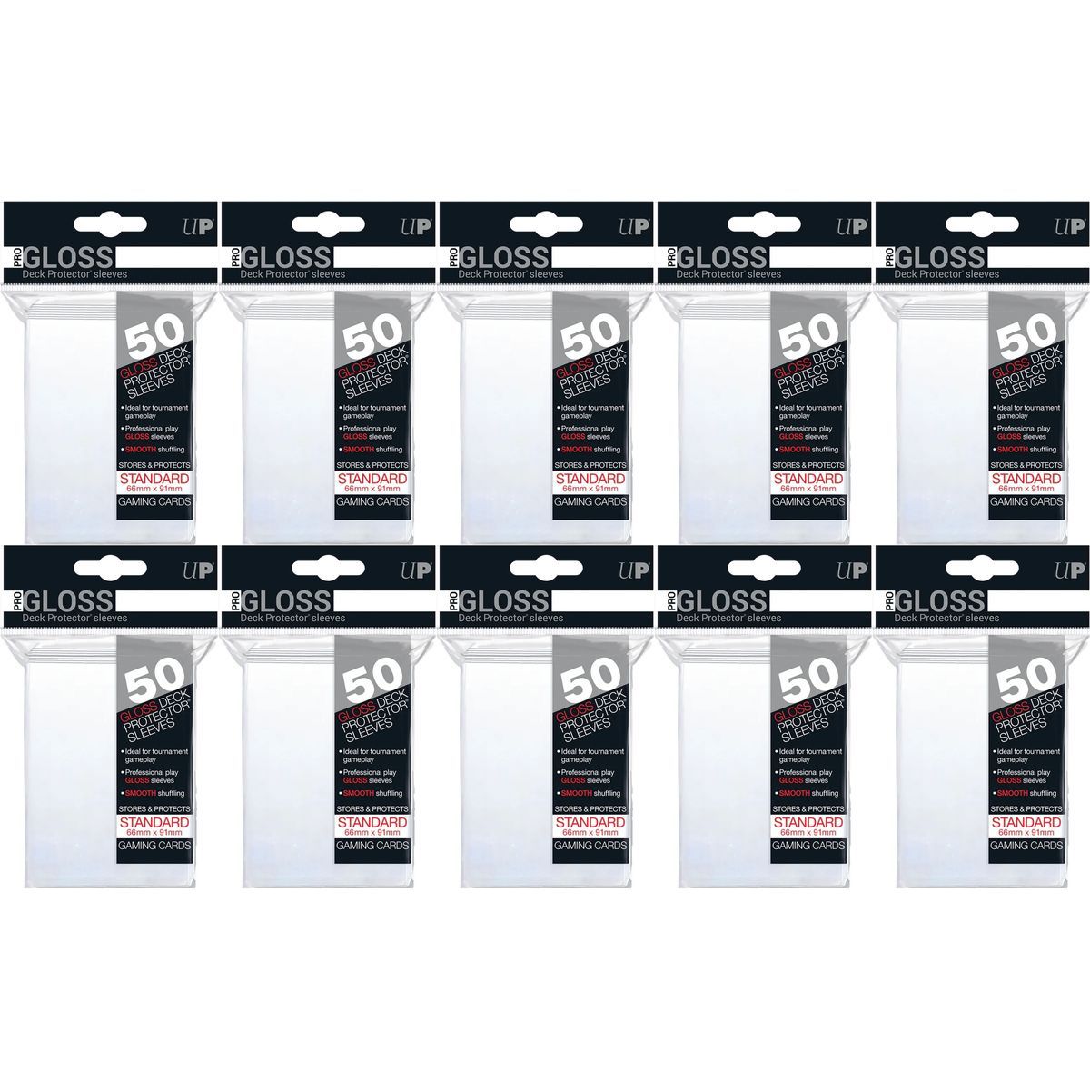 Item 500 Kartenhüllen - Standard - Pro-Gloss: Klar Transparent - Ultra Pro