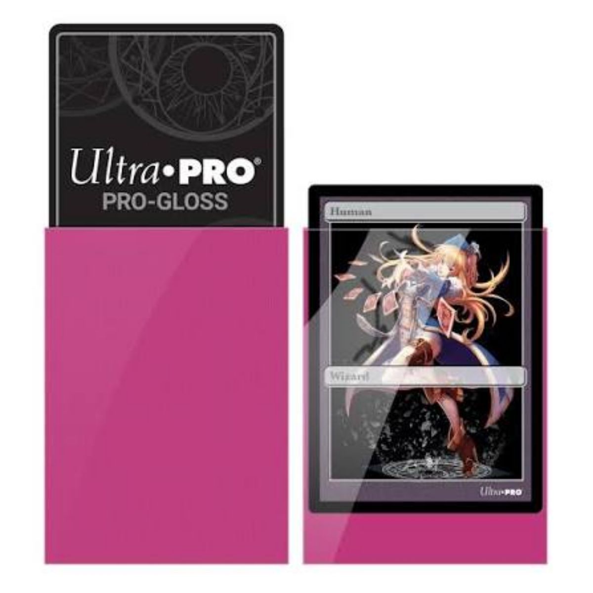 60 Kartenhüllen – Klein – Leuchtend Pink – PRO-Gloss Ultra Pro