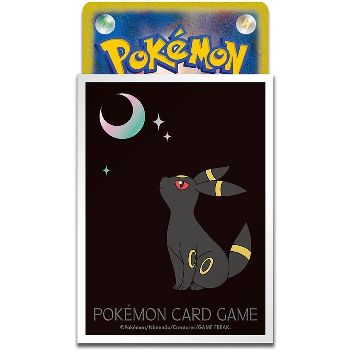 64 Kartenhüllen – Standard – Umbreon Moon, Version mit weißem Rand – Pokémon Center