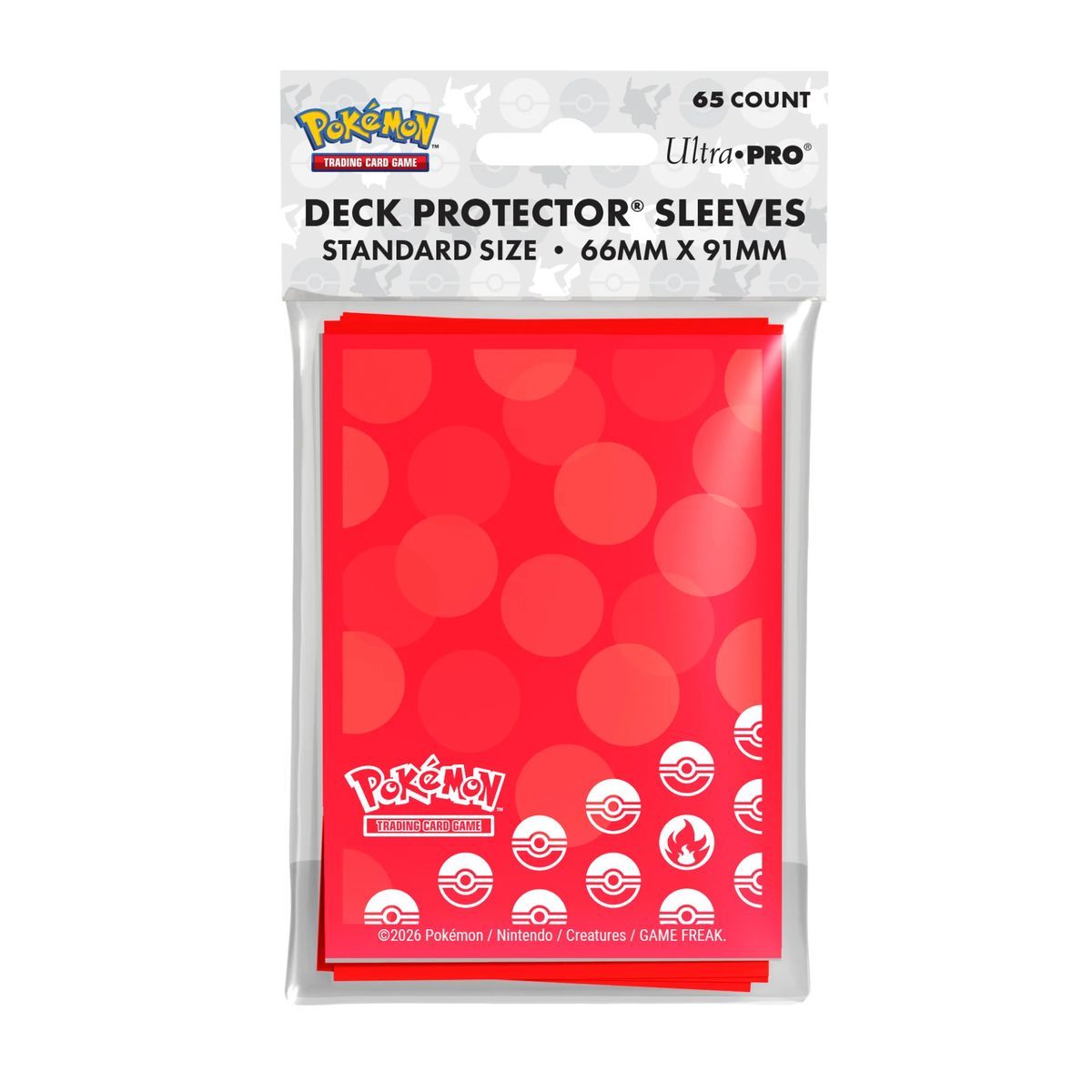65 Kartenhüllen – Standard – Feuerenergie – Ultra Pro – Pokemon