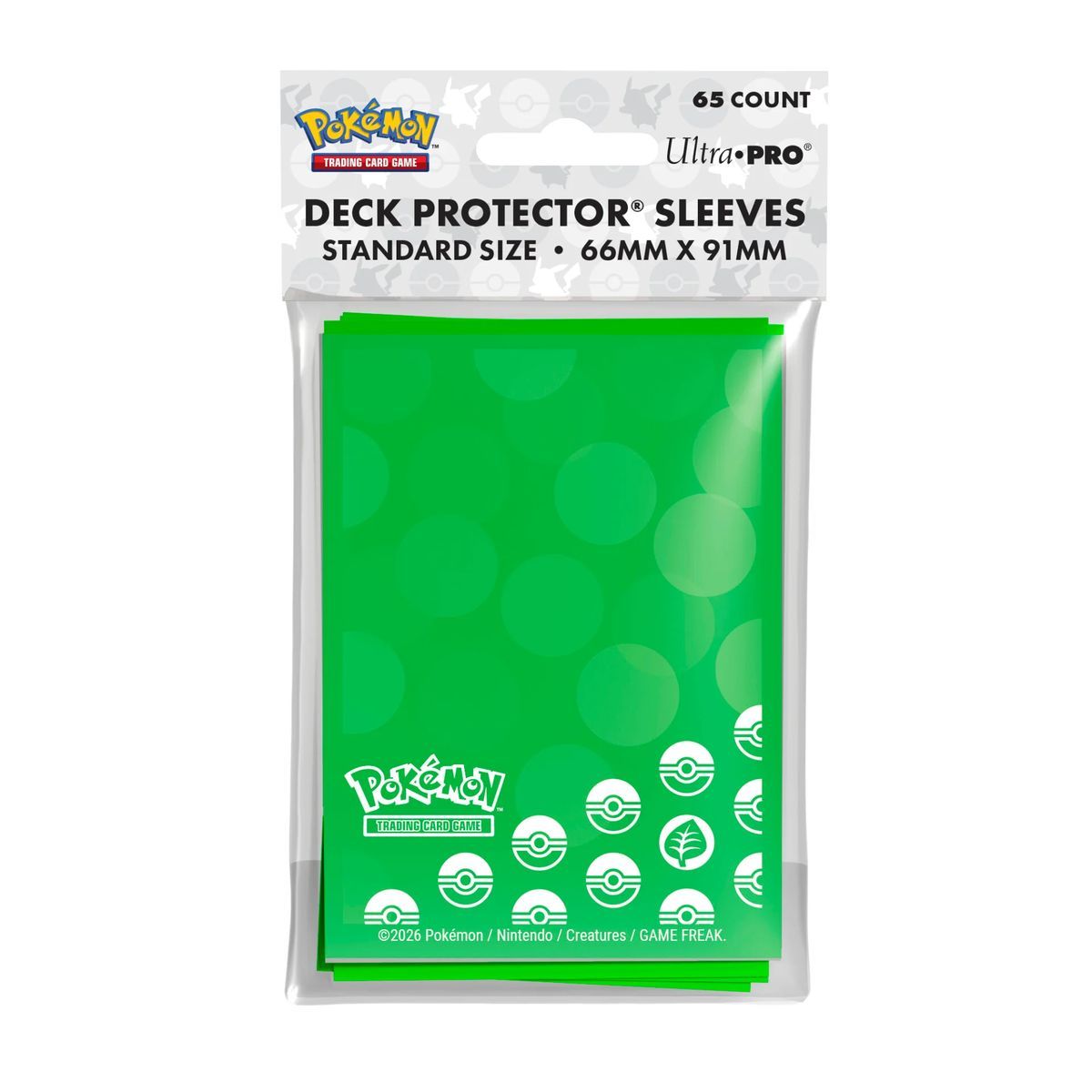 65 Kartenhüllen – Standard – Pflanzenenergie – Ultra Pro – Pokemon