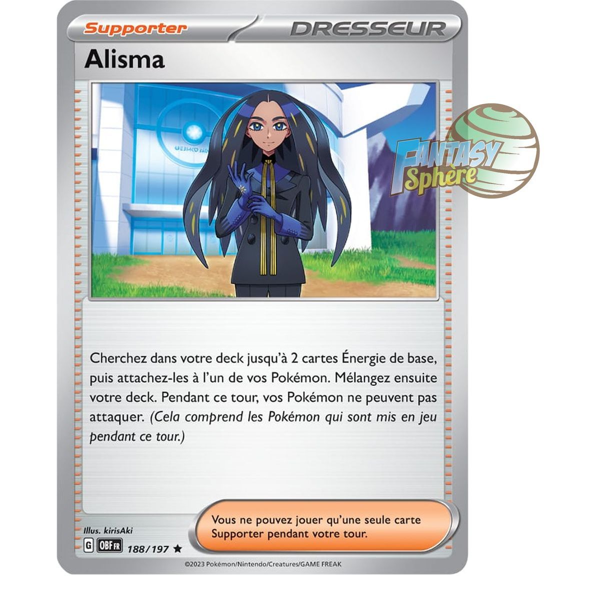 Alisma – Holo Rare 188/197 – Scharlachrote und violette Obsidianflammen