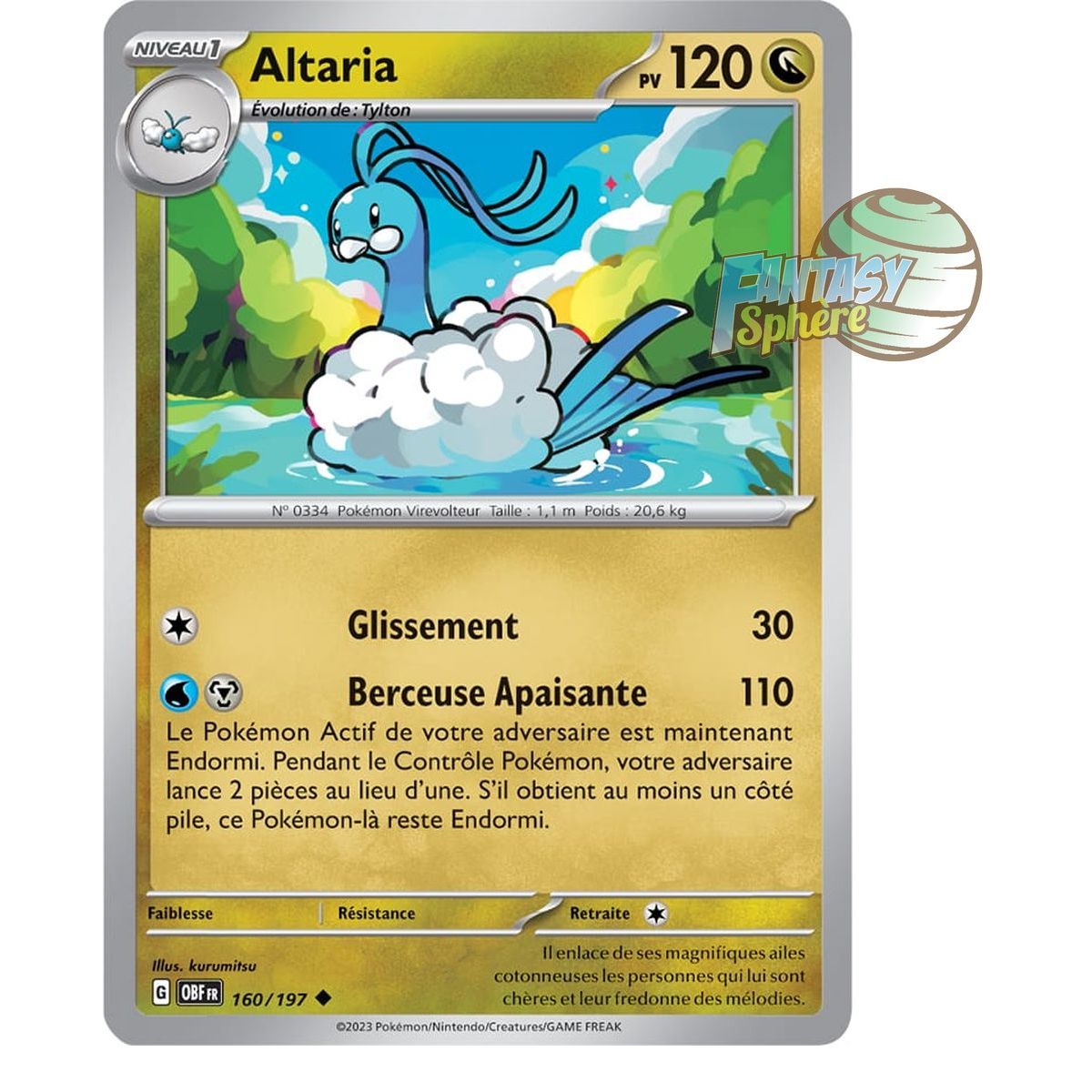 Altaria - Peu Commune 160/197 - Ecarlate et Violet Flammes Obsidiennes