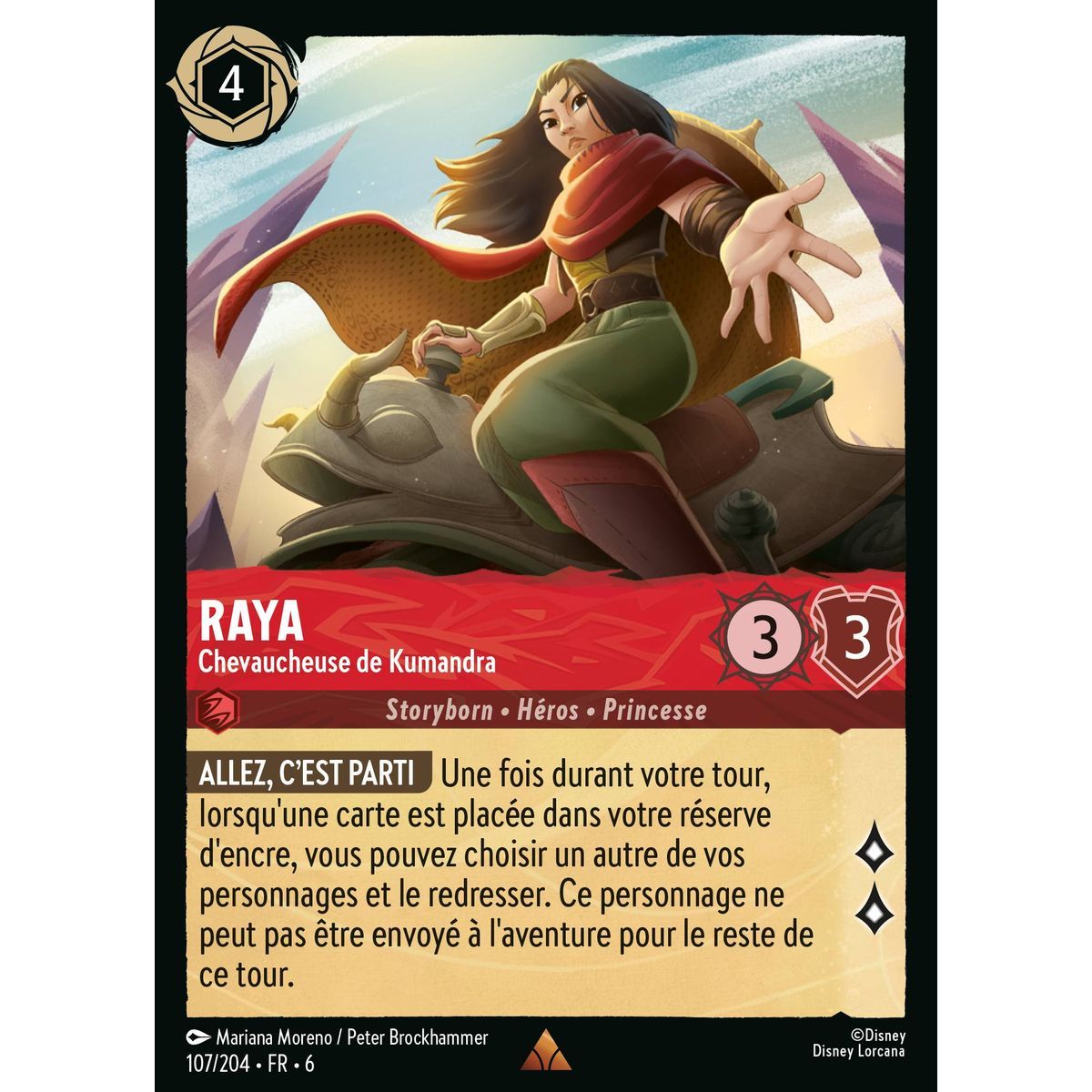Raya, Reiterin von Kumandra – 107/204 – AZS – Das Azuritmeer – Brillant – Premium – Französisch