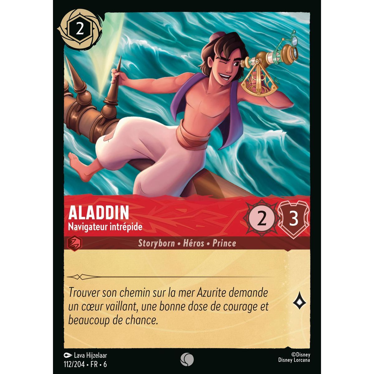 Aladdin, unerschrockener Seefahrer – 112/204 – AZS – Das Azuritmeer – Brillant – Premium – Französisch