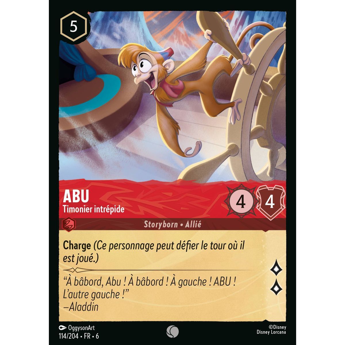Abu, unerschrockener Steuermann – 114/204 – AZS – Das Azurmeer – Brillant – Premium – Französisch