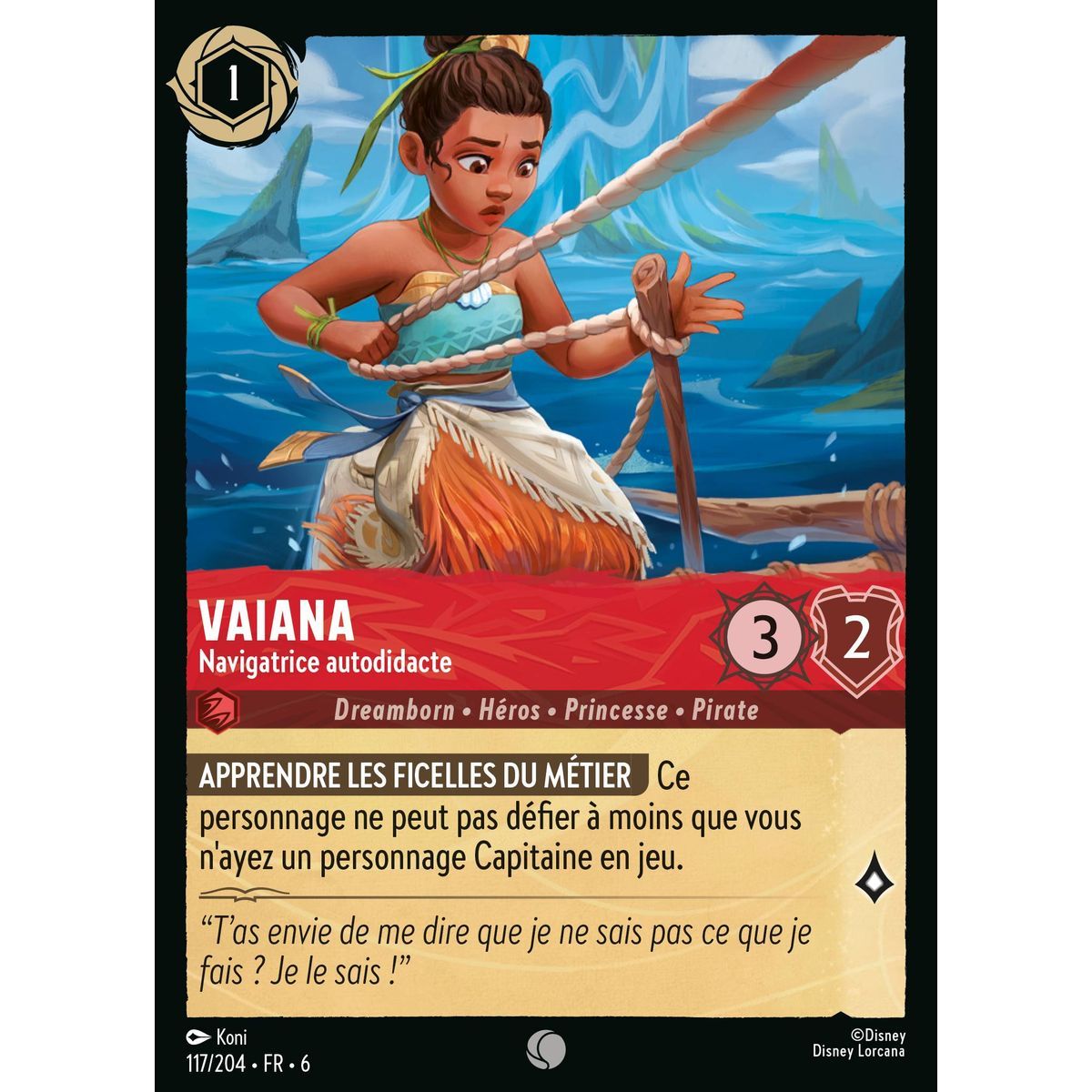Vaiana, Autodidaktische Navigatorin – 117/204 – AZS – Das Azuritmeer – Brillant – Premium – Französisch