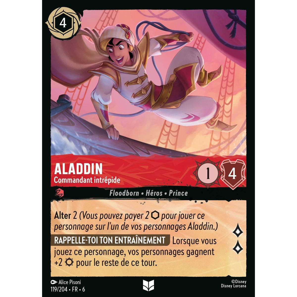 Aladdin, furchtloser Kommandant – 119/204 – AZS – Das Azuritmeer – Brillant – Premium – Französisch