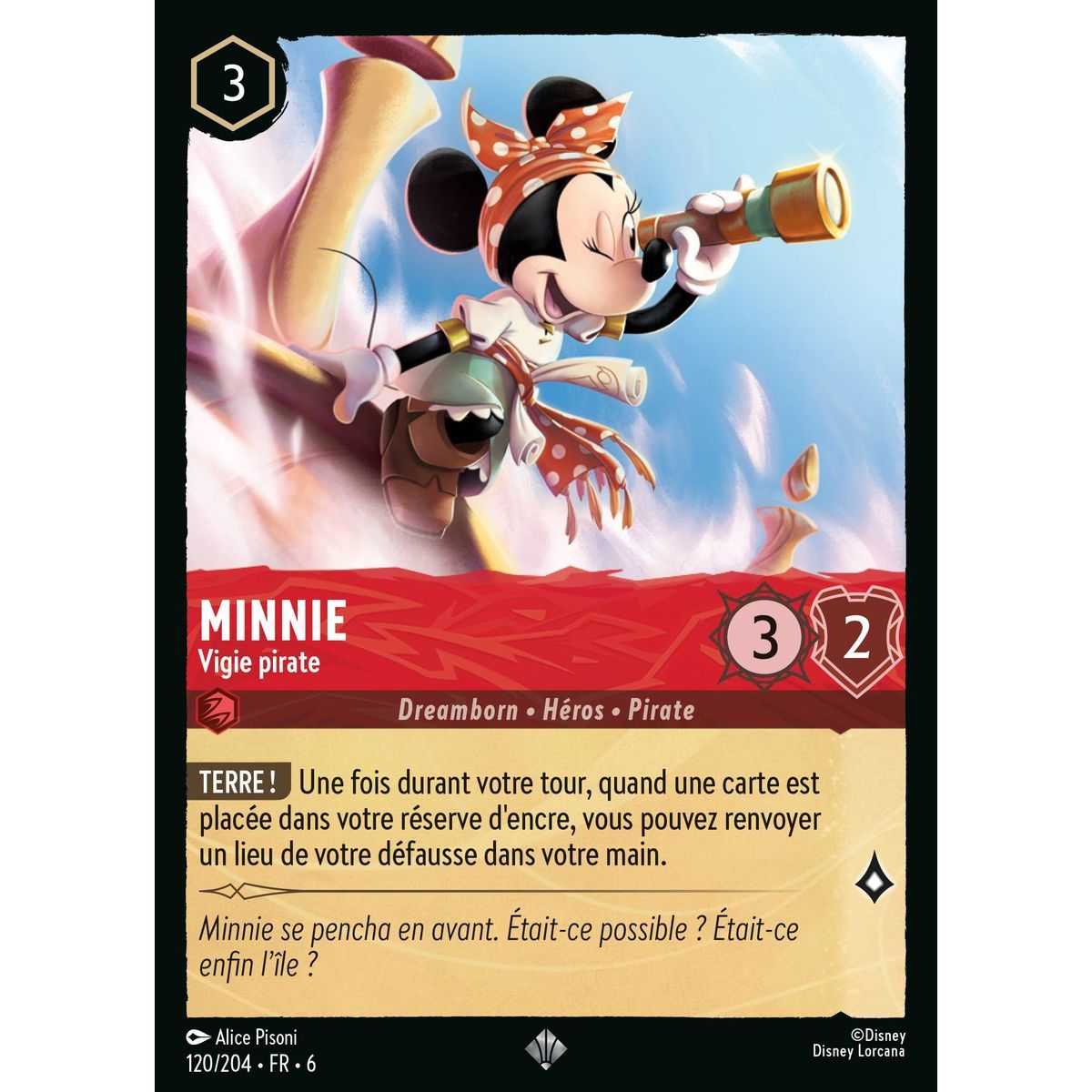Minnie, Piraten-Ausguck - 120/204 - AZS - Das Azuritmeer - Brillant - Premium - Französisch