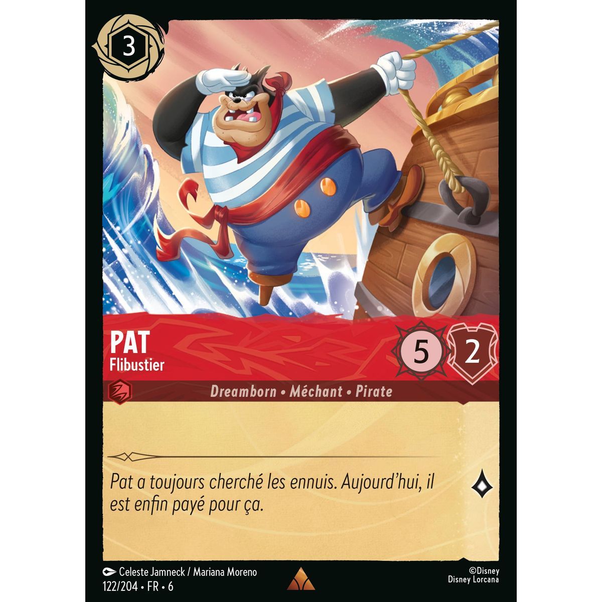 Pat, Buccaneer – 122/204 – AZS – Das Azuritmeer – Brillant – Premium – Französisch