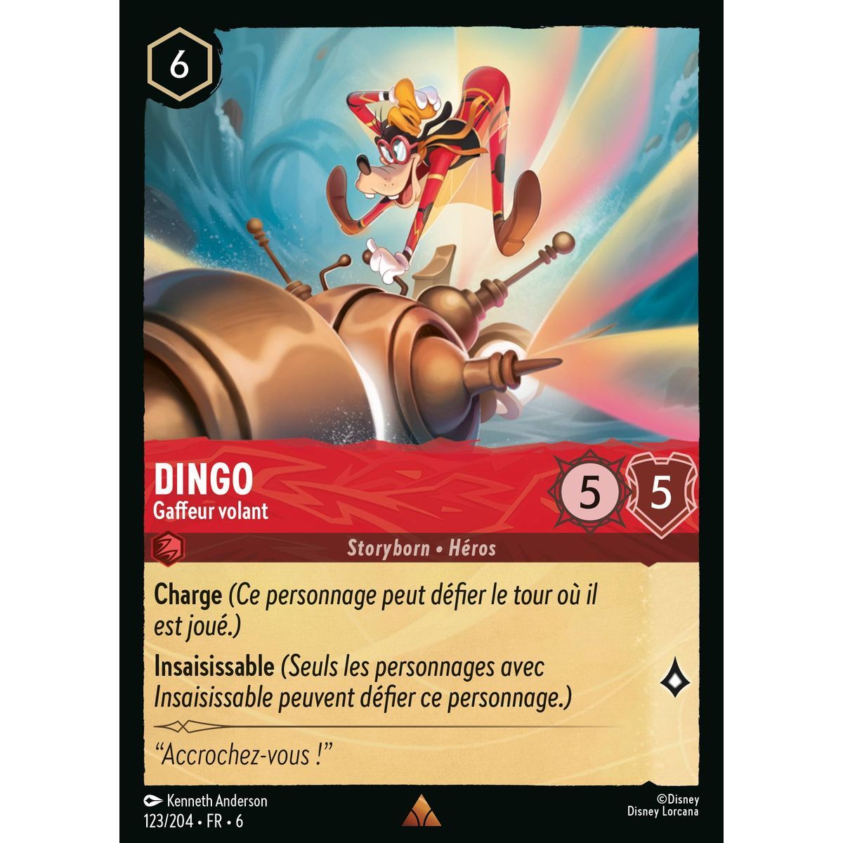 Goofy, der fliegende Pannenkünstler – 123/204 – AZS – Das Azuritmeer – Brillant – Premium – Französisch