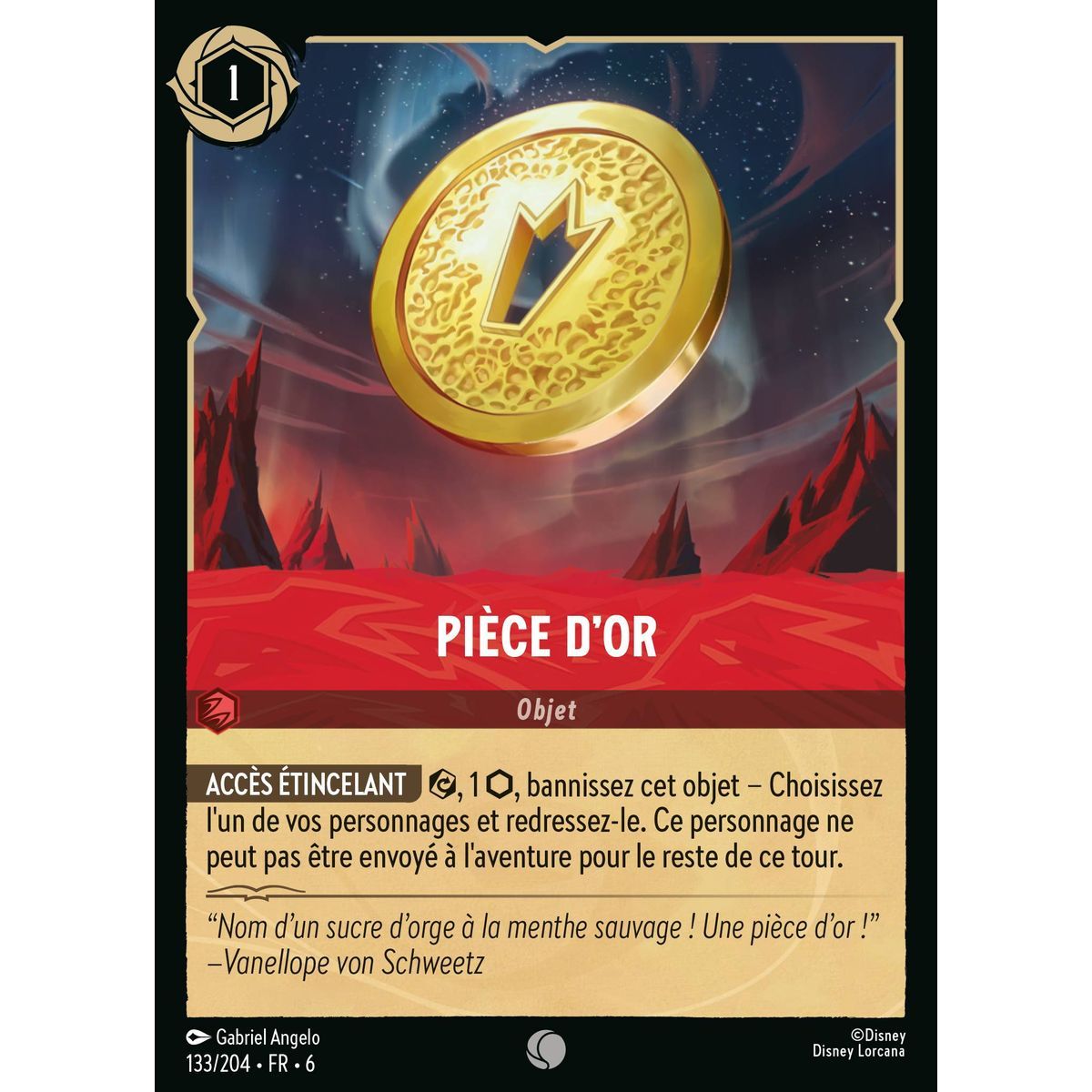 Item Goldmünze - 133/204 - AZS - Das Azuritmeer - Brillant - Premium - Französisch