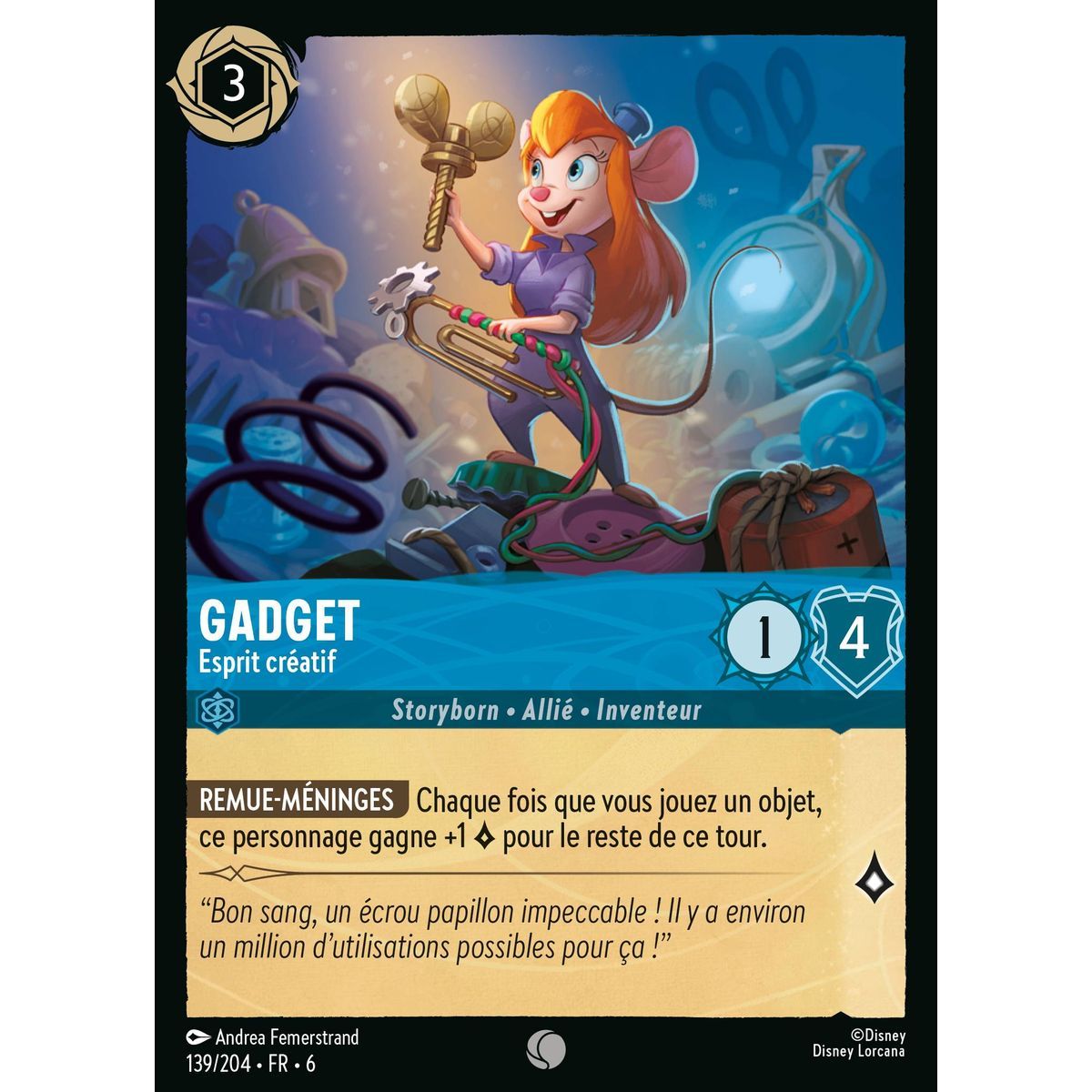 Gadget, Creative Mind – 139/204 – AZS – Das Azuritmeer – Brillant – Premium – Französisch