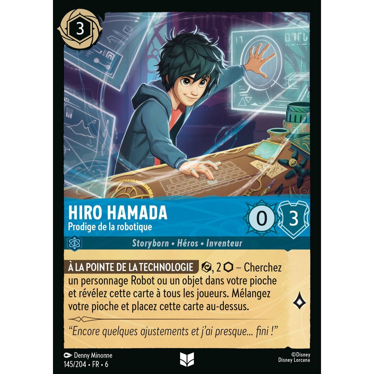 Hiro Hamada, Robotik-Wunderkind – 145/204 – AZS – Das Azuritmeer – Brillant – Premium – Französisch