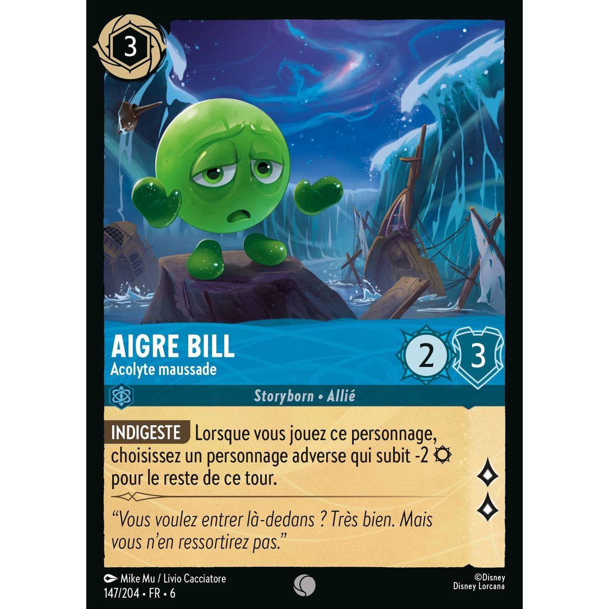 Sour Bill, mürrischer Kumpel – 147/204 – AZS – Das Azuritmeer – Brillant – Premium – Französisch