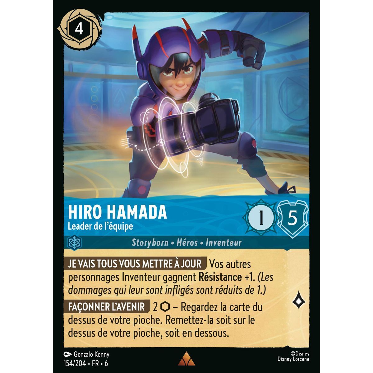 Hiro Hamada, Teamleiter – 154/204 – AZS – Das Azuritmeer – Brillant – Premium – Französisch