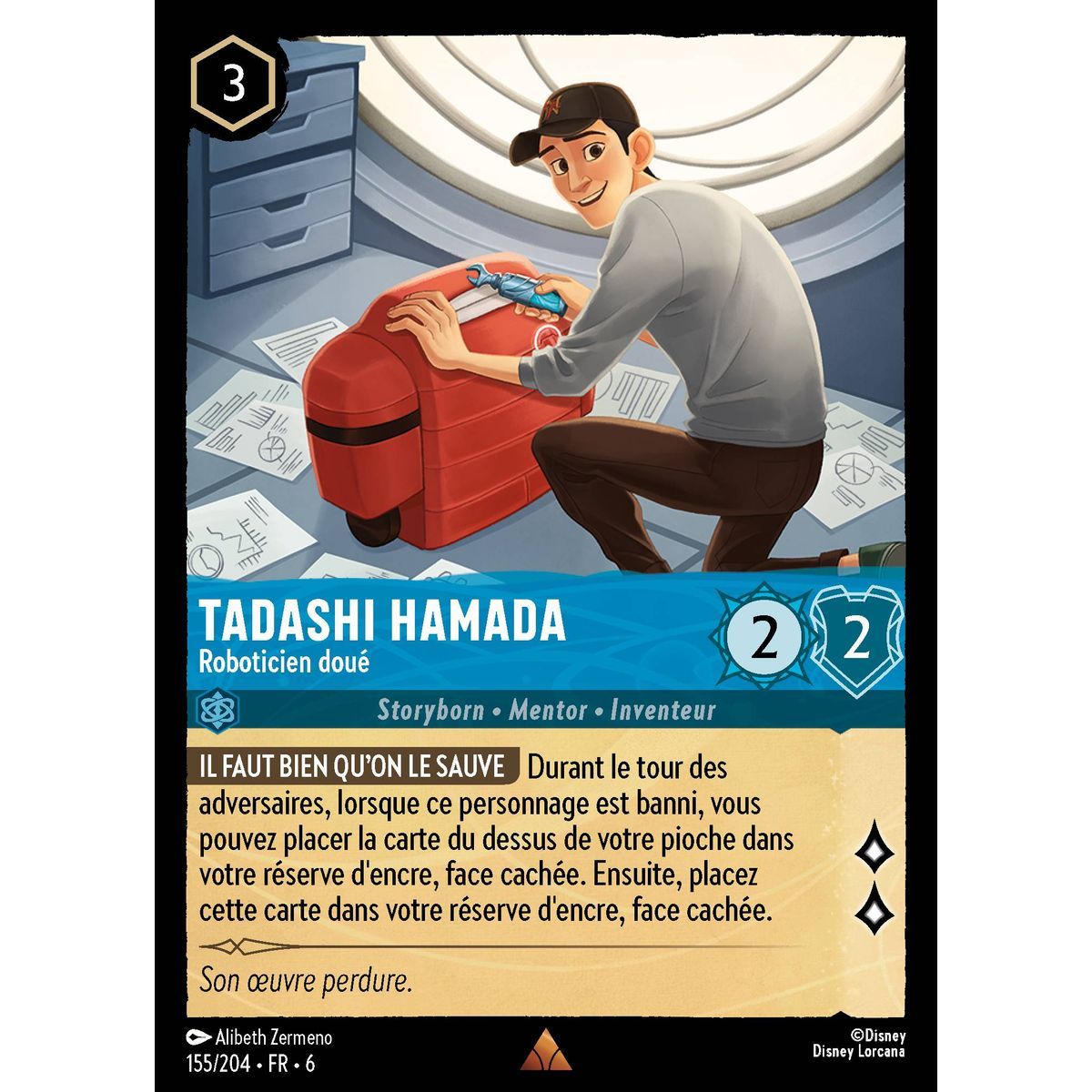 Tadashi Hamada, begabter Robotiker – 155/204 – AZS – Das Azuritmeer – Brillant – Premium – Französisch