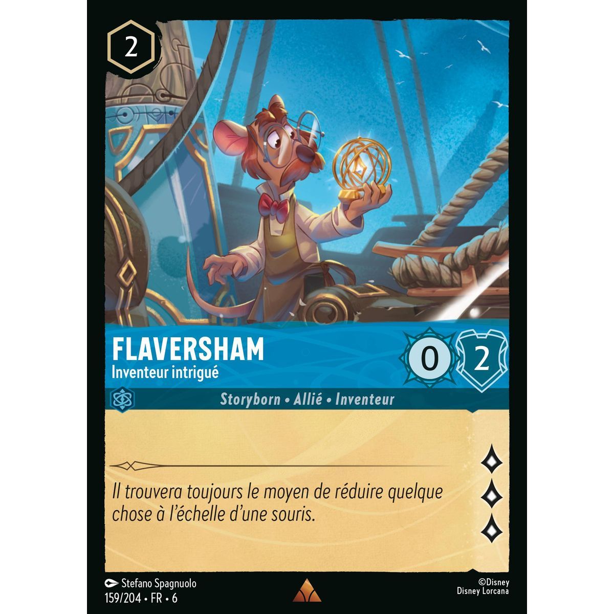 Flaversham, faszinierter Erfinder – 159/204 – AZS – Das Azuritmeer – Brillant – Premium – Französisch