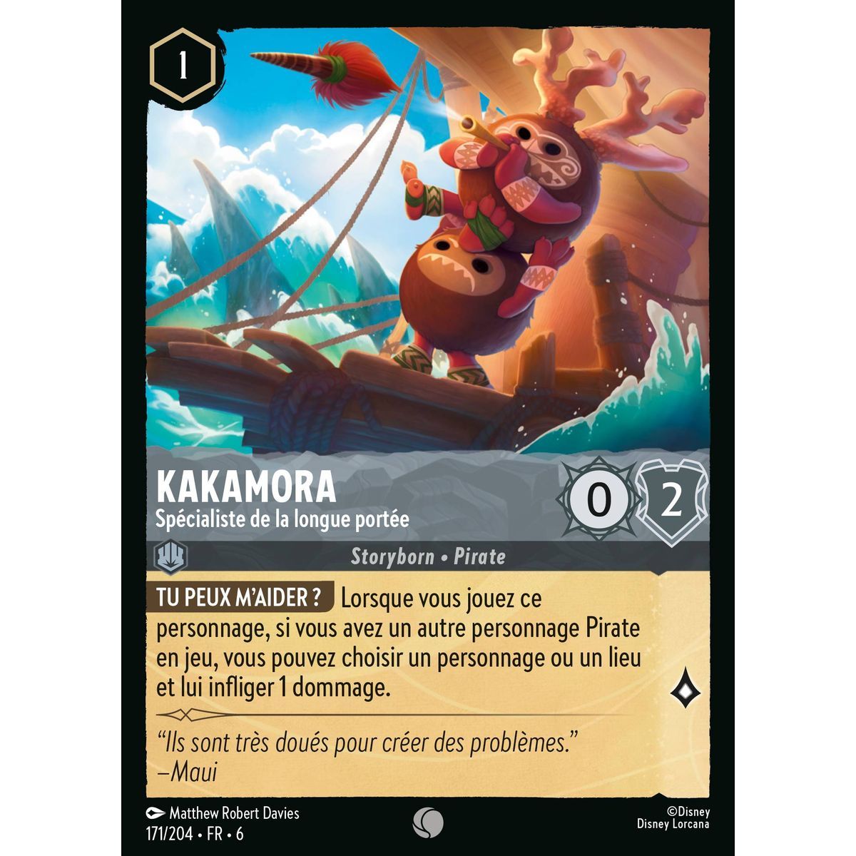 Kakamora, Langstreckenspezialist – 171/204 – AZS – La Mer Azurite – Brillant – Premium – Französisch