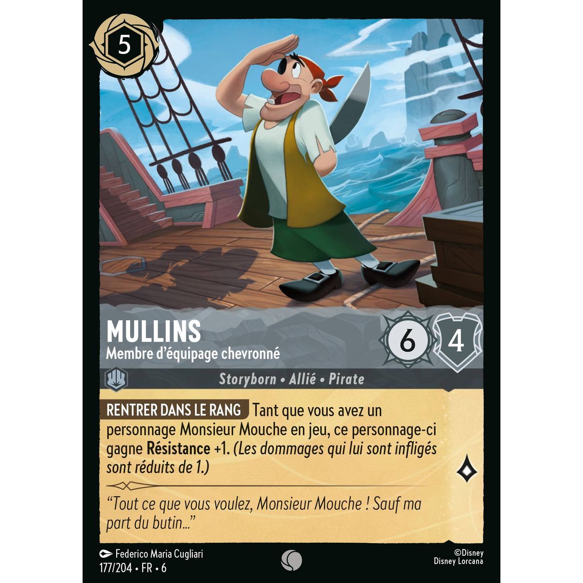 Mullins, Senior Crew Member – 177/204 – AZS – Das Azuritemeer – Brilliant – Premium – Französisch