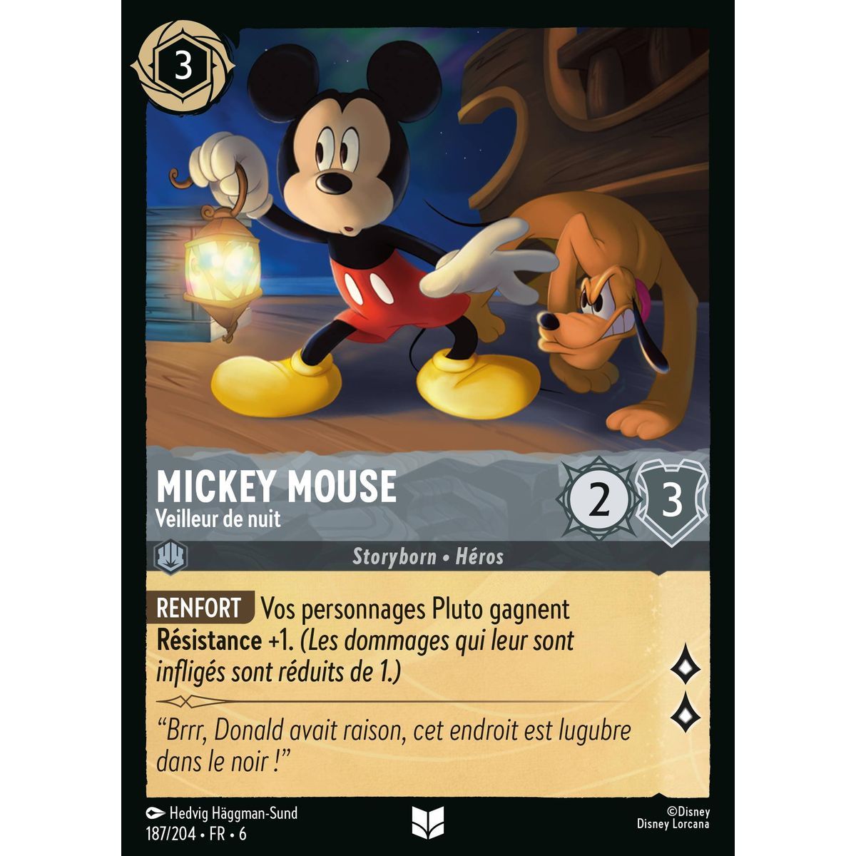 Mickey Mouse, Nachtwächter - 187/204 - AZS - Das Azuritmeer - Brillant - Premium - Französisch