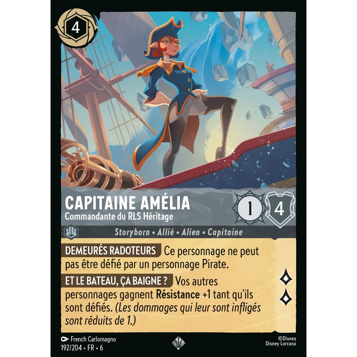 Kapitän Amélia, Kommandantin der RLS Héritage – 192/204 – AZS – Das Azurmeer – Brilliant – Premium – Französisch