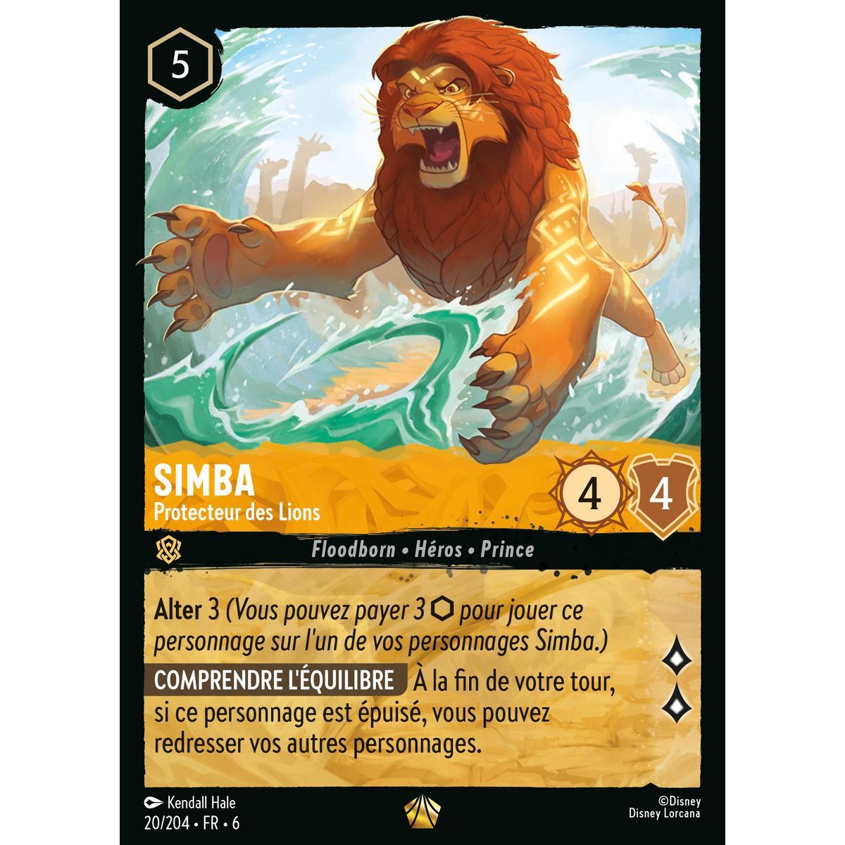 Simba, Beschützer der Löwen - 20/204 - AZS - Das Azuritmeer - Brillant - Premium - Französisch