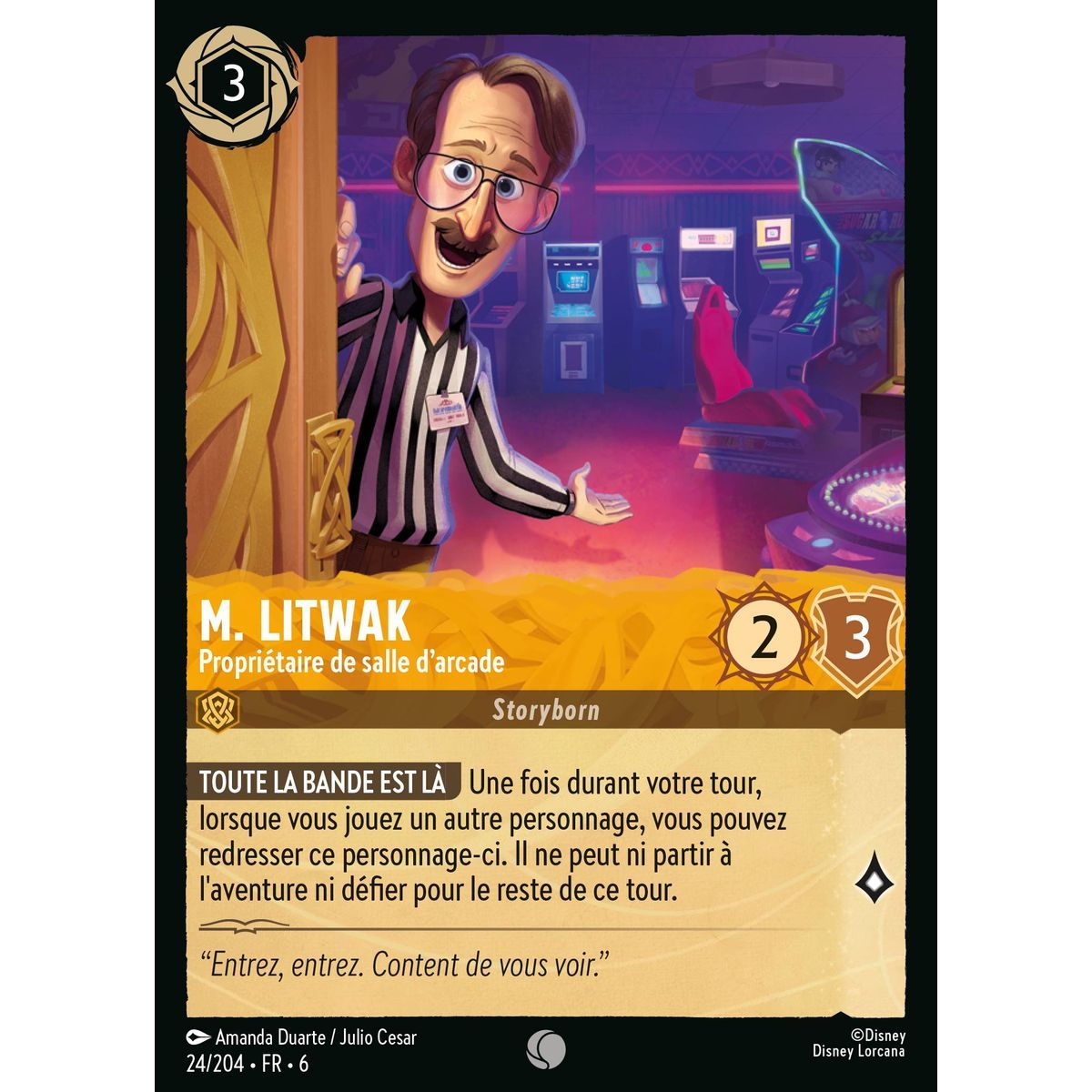 Herr Litwak, Arcade-Besitzer – 24/204 – AZS – La Mer Azurite – Brilliant – Premium – Französisch