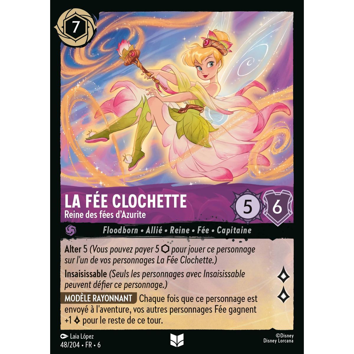 Tinkerbell, Königin der Azuritfeen – 48/204 – AZS – Das Azuritmeer – Brillant – Premium – Französisch
