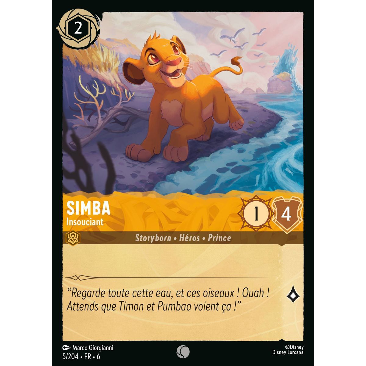 Simba, Sorglos - 5/204 - AZS - Das Azuritmeer - Brillant - Premium - Französisch