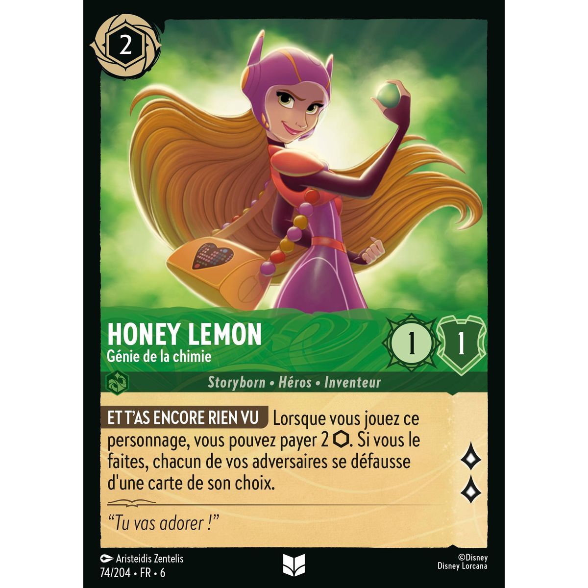 Honey Lemon, Chemie-Genie – 74/204 – AZS – Das Azuritmeer – Brillant – Premium – Französisch