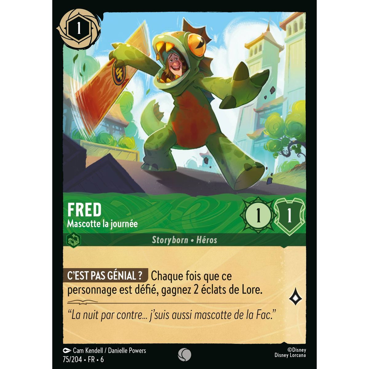 Fred, Mascotte by Day – 75/204 – AZS – Das Azuritmeer – Brillant – Premium – Französisch