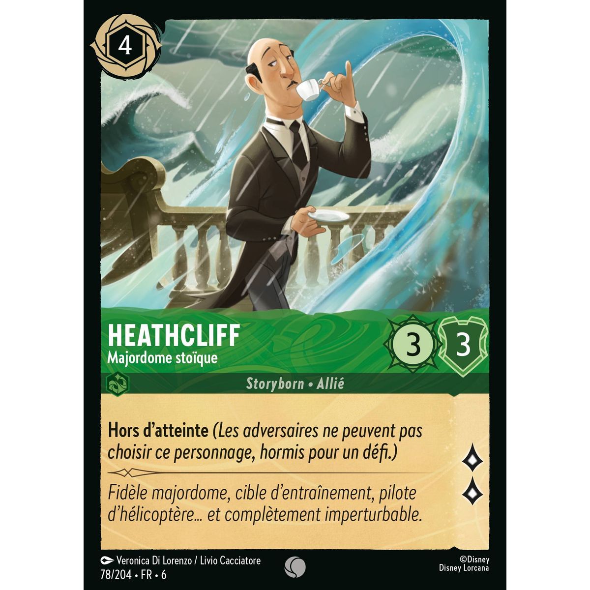 Heathcliff, Stoic Butler – 78/204 – AZS – Das Azuritmeer – Brillant – Premium – Französisch