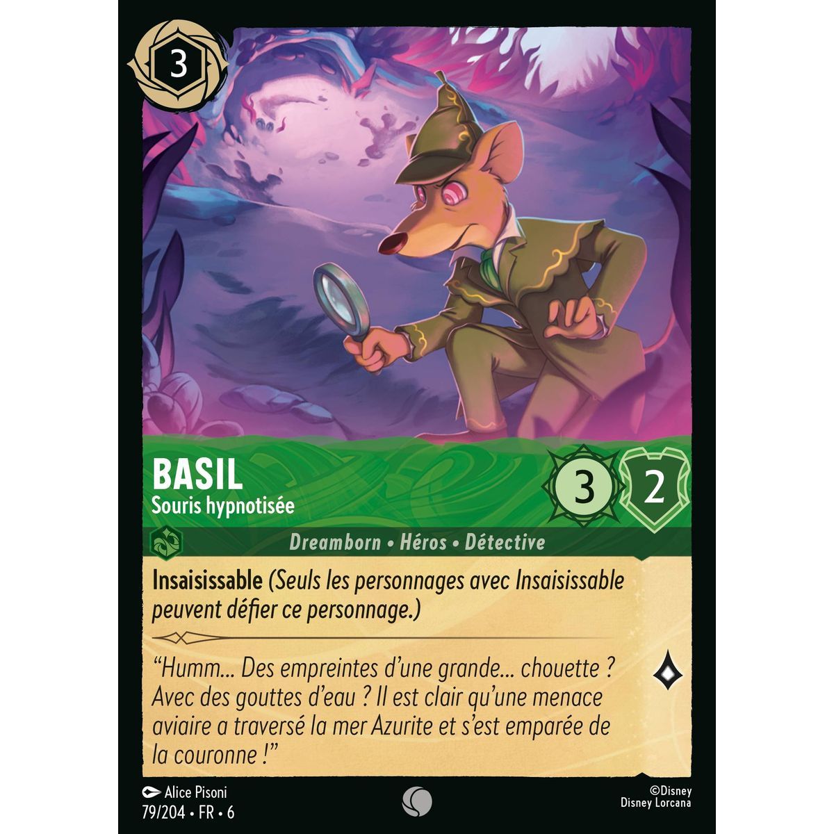 Basil, Hypnotisierte Maus - 79/204 - AZS - Das Azuritmeer - Brillant - Premium - Französisch