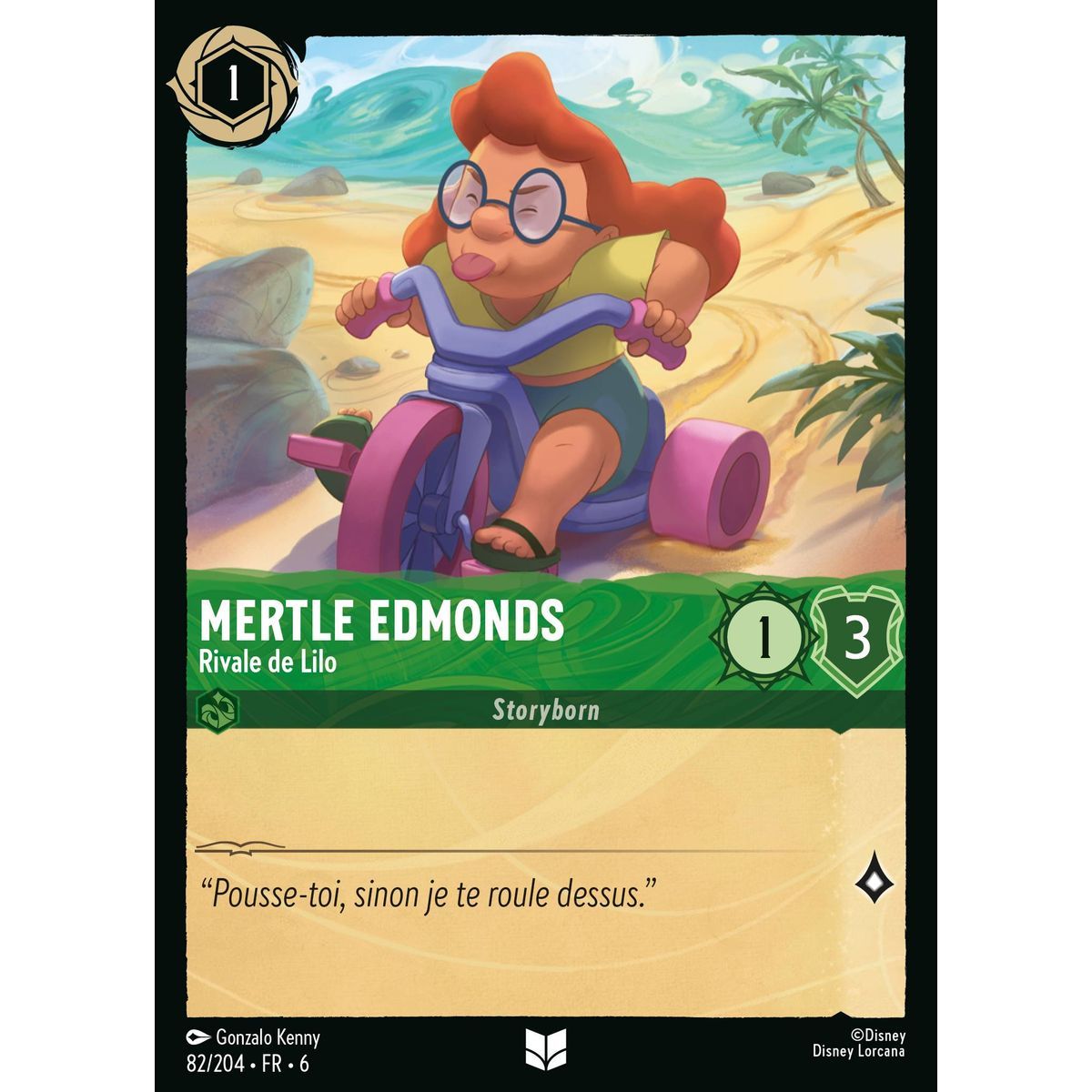 Mertle Edmonds, Lilos Rivale – 82/204 – AZS – La Mer Azurite – Brillante – Premium – Französisch