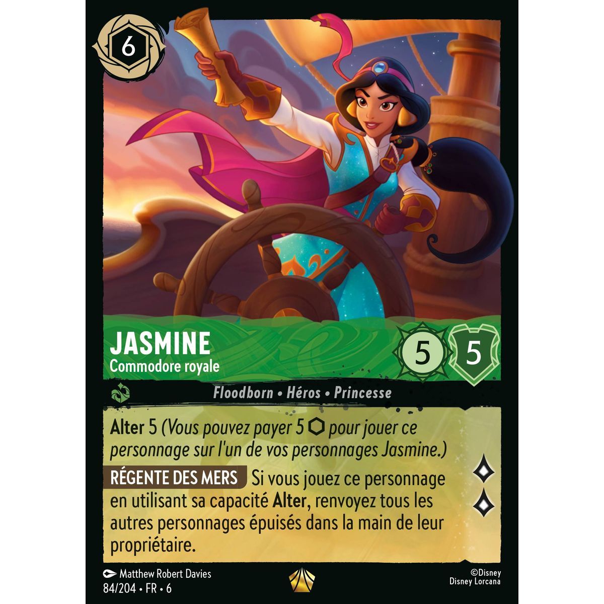 Jasmine, Royal Commodore – 84/204 – AZS – Das Azuritmeer – Brillant – Premium – Französisch