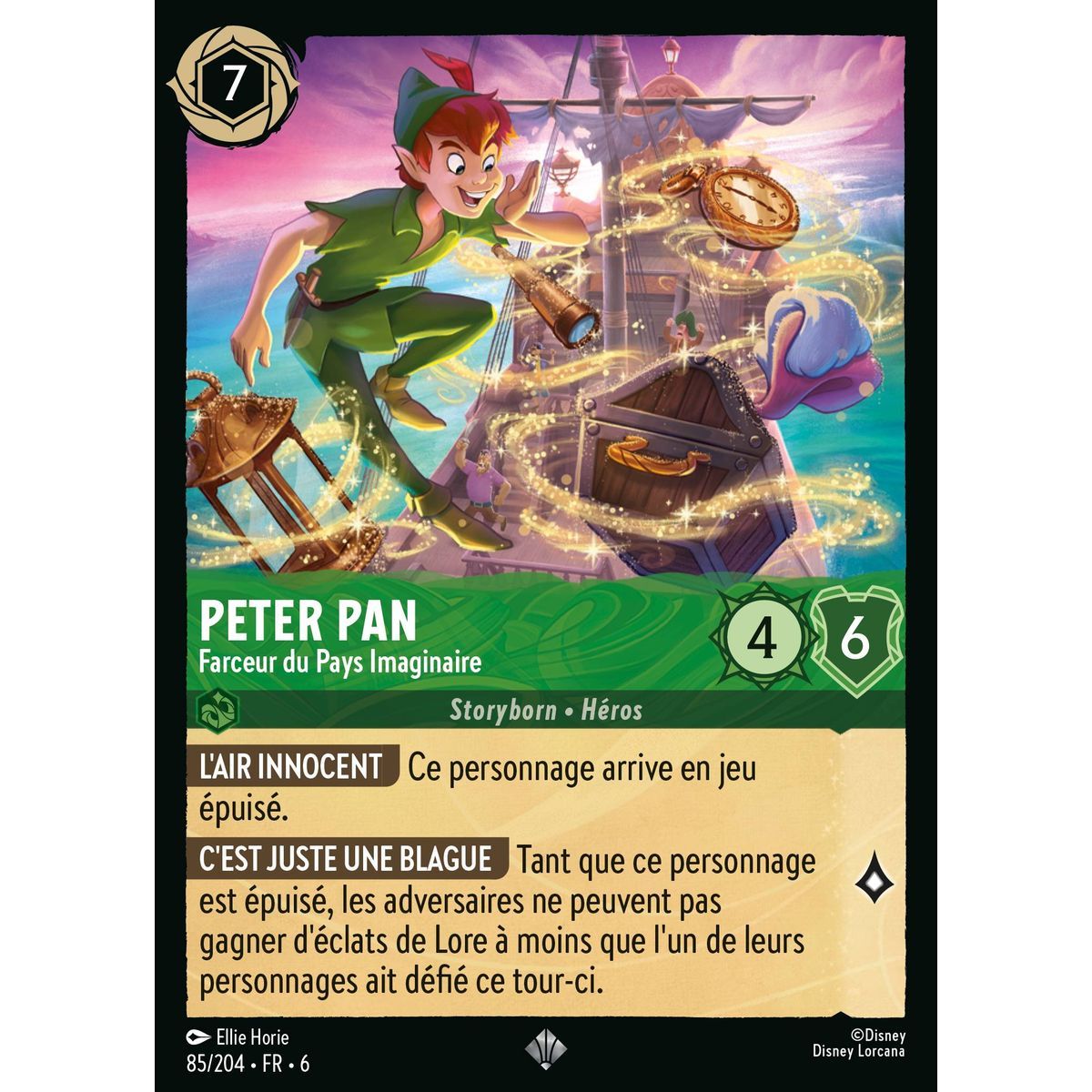 Peter Pan, Nimmerland-Witzbold - 85/204 - AZS - Das Azuritmeer - Brillant - Premium - Französisch