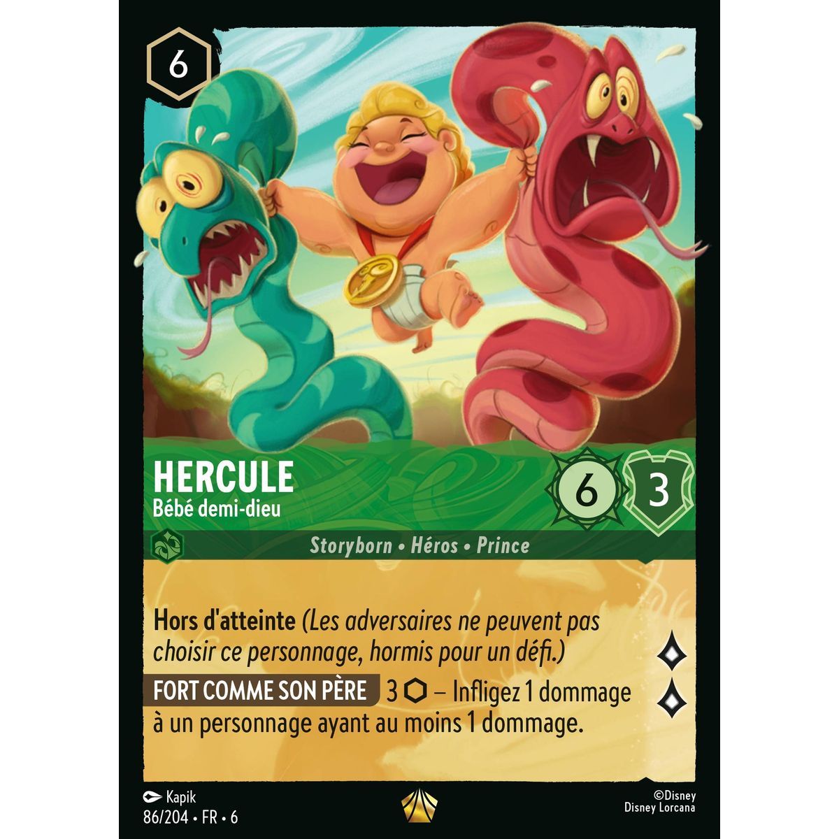 Herkules, Baby-Halbgott - 86/204 - AZS - Das Azuritmeer - Brillant - Premium - Französisch