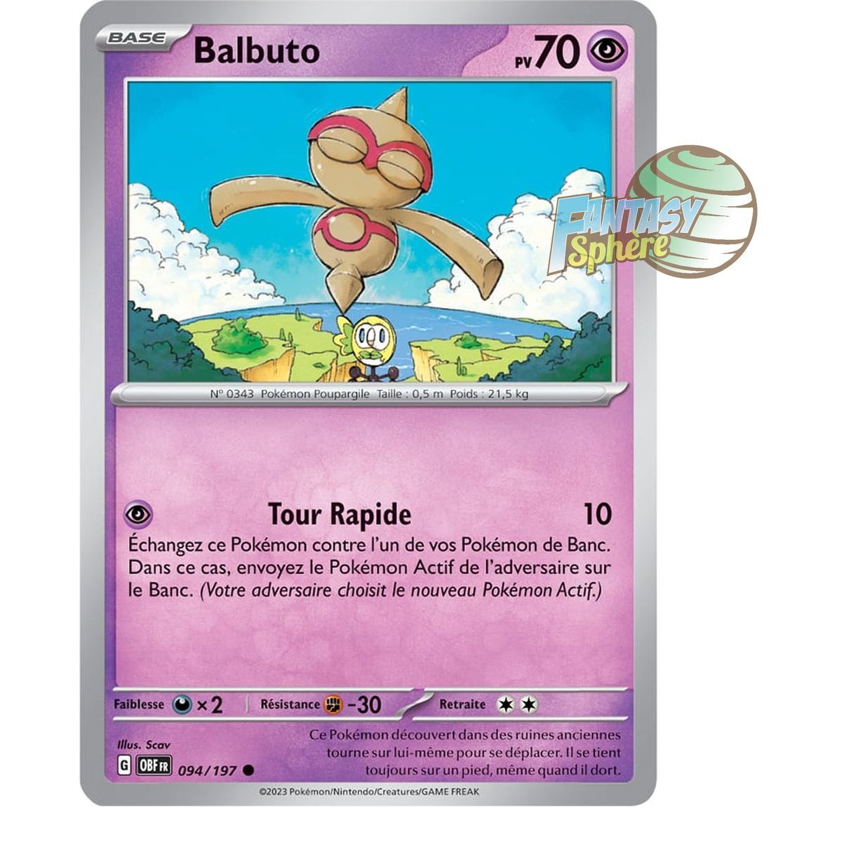 Balbuto – Rückseite 94/197 – Scharlachrote und violette Obsidianflammen