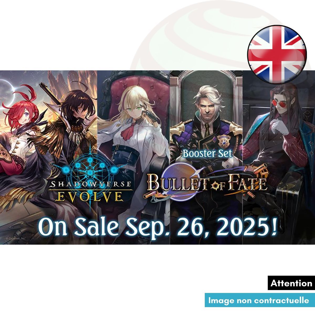 Item Box mit 12 Boostern – BP11 Bullet of Fate – Shadowverse Evolve – EN