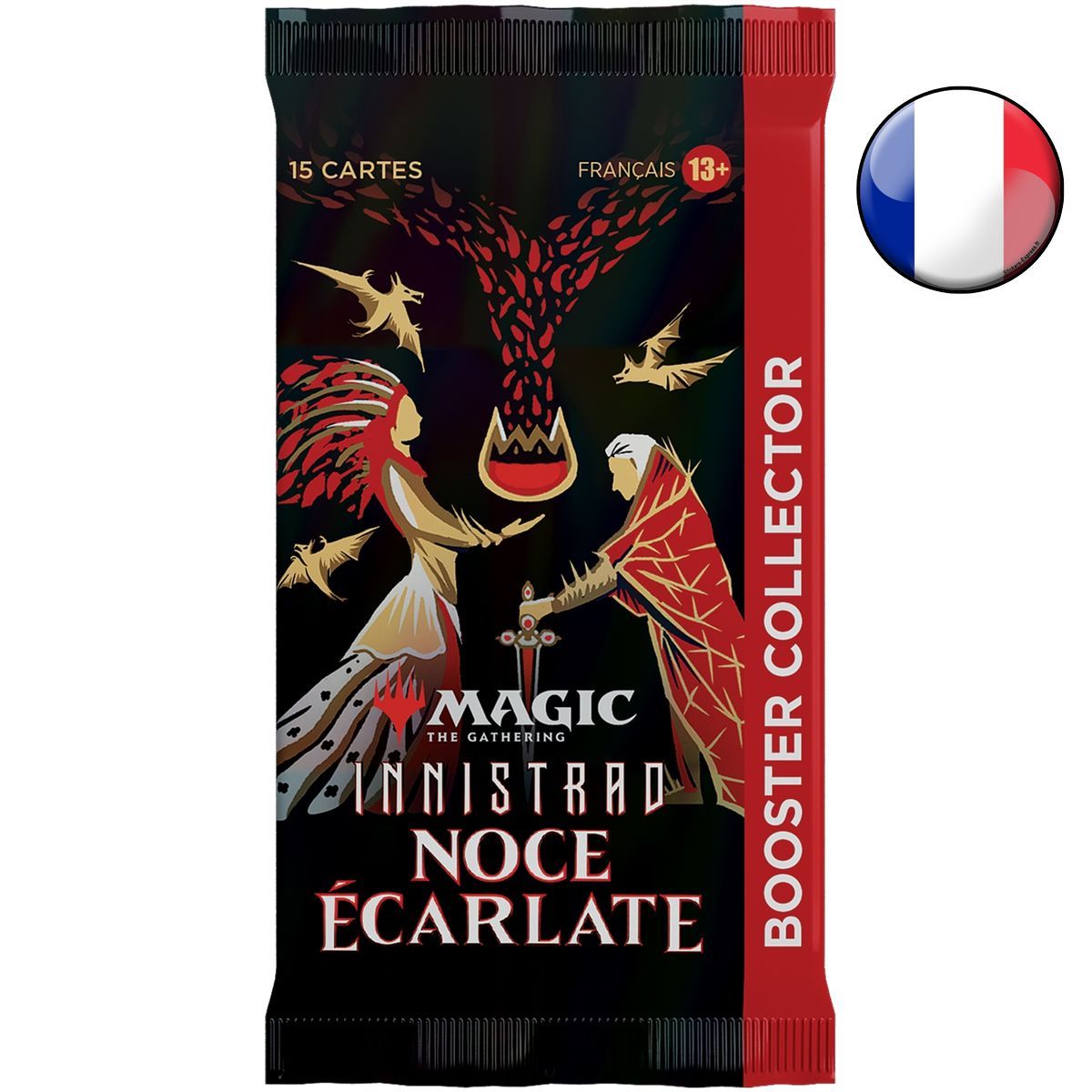 Schachtel mit 12 Boostern – Sammler – Innistrad: Die Scharlachrote Hochzeit – Magic The Gathering – FR