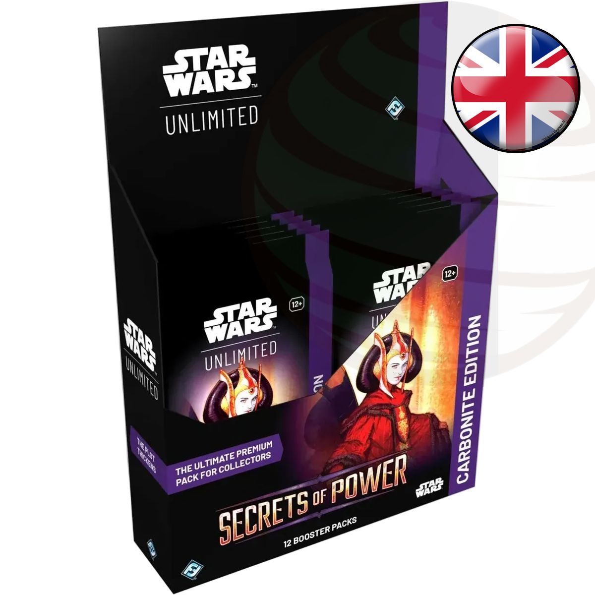 Item Schachtel mit 12 Karbonit-Boostern – Star Wars Unlimited: Secrets of Power – EN