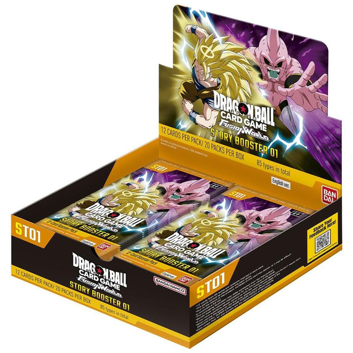 Box mit 20 Boostern – ST01: Story Booster Band 1 – Dragon Ball Super CG Fusion World – EN